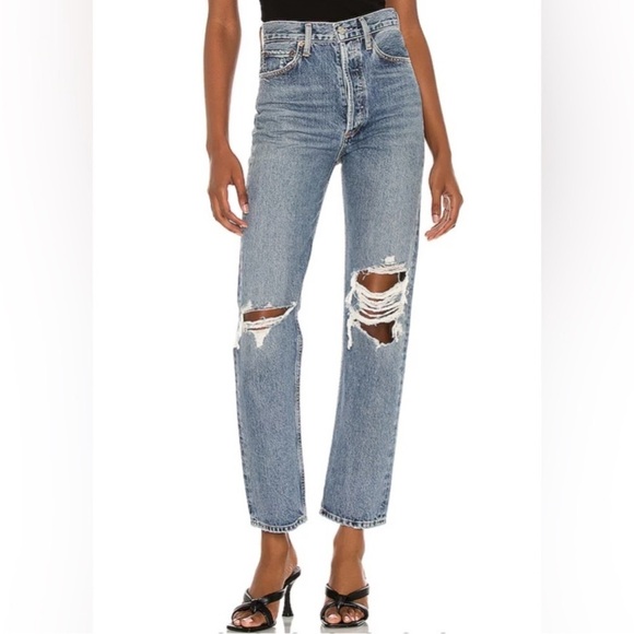 Agolde Lana Jean Mid Rise Vintage Straight Leg Denim Size 29 - Picture 3 of 14
